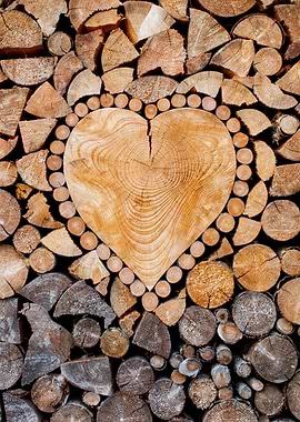 Wooden love Heart Tree