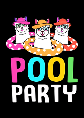 Pool Party Llama