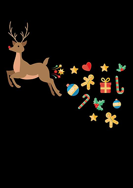 Reindeer Christmas Day