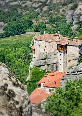 Old town valley castle