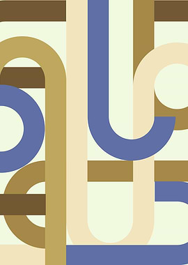 Abstract vintage geometric