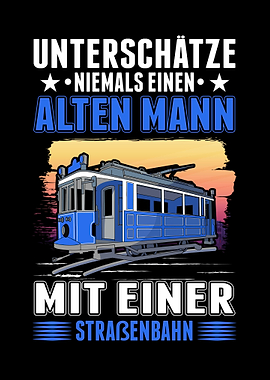 Straenbahn Alter Mann