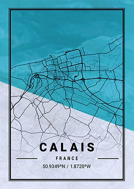 Calais City Map France