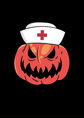 Nurse pumpkin halloween