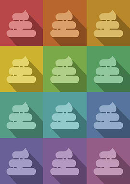Poop Icons Pop Art 4