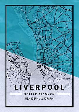 Liverpool City Map England