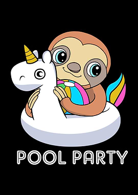 Pool Party Sloth