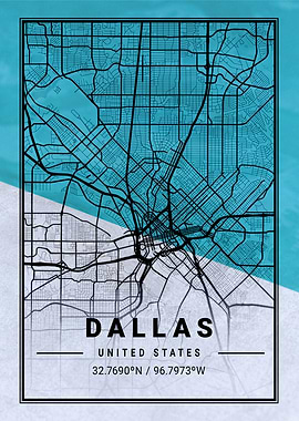 Dallas City Map USA