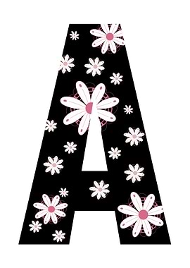 A Letter Floral Alphabet