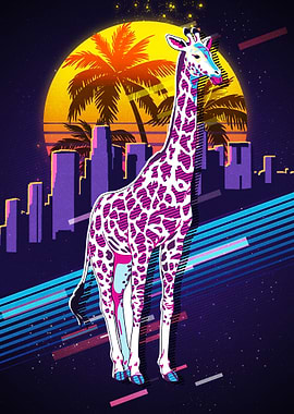 Giraffe Retro