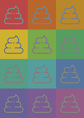 Poop Icons Pop Art 2