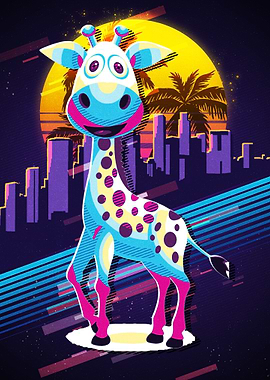 Giraffe Retro