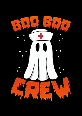 Boo Pumpkin Nurse