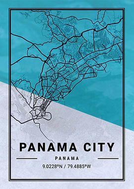 Panama City Map Panama