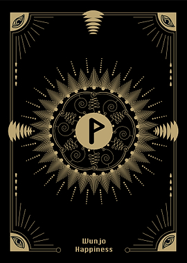 Elder Futhark Rune Wunjo