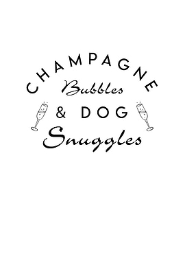 Champagne Bubbles and Dog