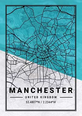 Manchester City Map UK