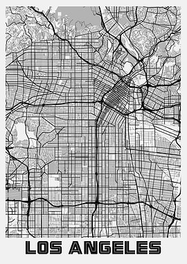 Los Angeles City Map USA