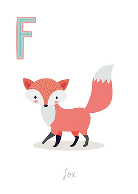 Animal Alphabet F Fox