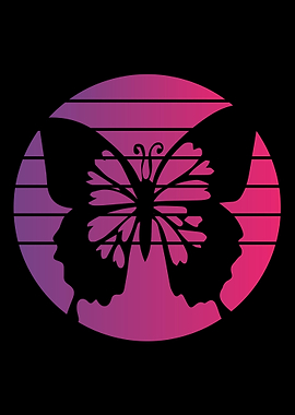 Butterfly Retro Vintage