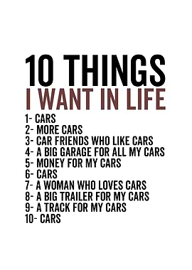 10 Things I Want in Life