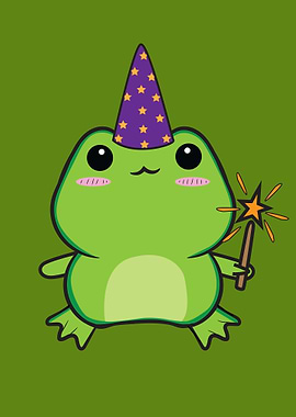 Cottagecore Frog Wizrd Hat