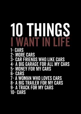10 Things I Want in Life