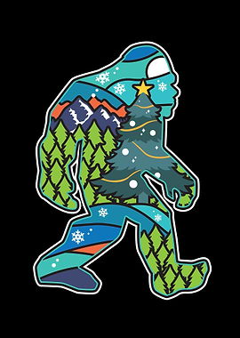 Bigfoot Christmas Outdoor
