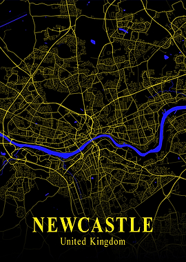 Newcastle City Map England