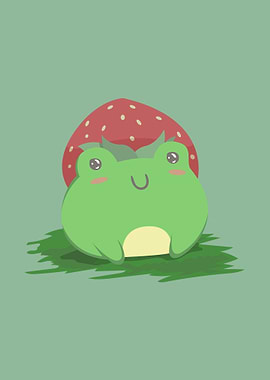 Cottagecore Kawaii Frog