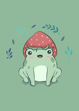 Cottagecore Kawaii Frog