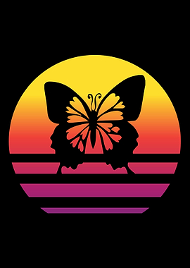 Butterfly Retro Vintage