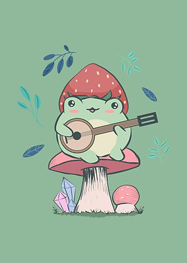 Cottagecore Kawaii Frog
