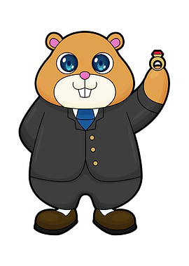 Hamster Groom Wedding ring