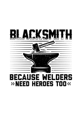 Blacksmith Text Art Gift