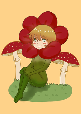 Flower Anime Girl Japan