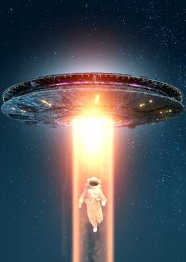 Astronaut captured by UFO