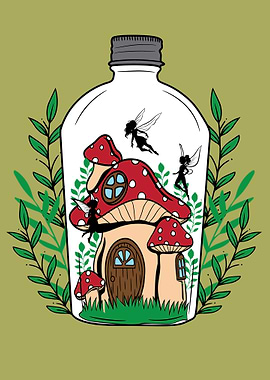 Cottagecore Mushroom House