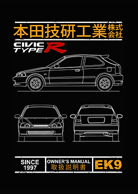 Blueprint of the Civic R