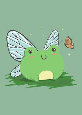 Cottagecore Fairy Frog