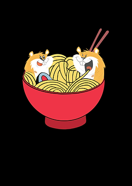 Hamsteramen noodles