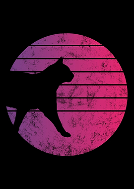 Cat Retro Vintage