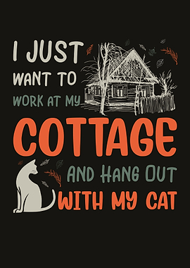 Cottagecore Cottage Cat
