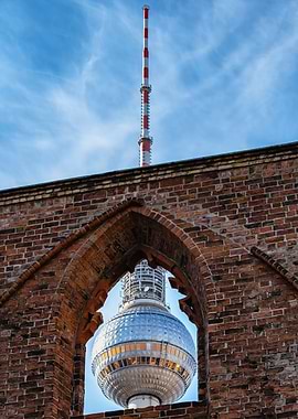 Berlin TV Tower In Window