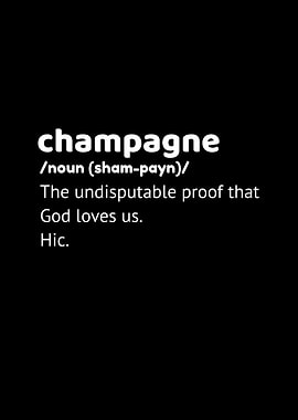 Champagne Definition God
