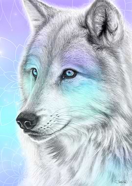 Pastel Dream Wolf