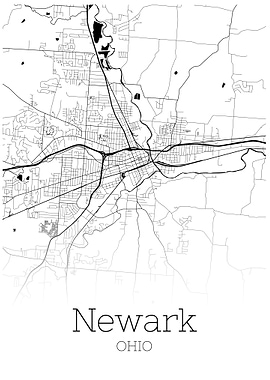 Newark Ohio city map