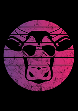 Cow Retro Vintage
