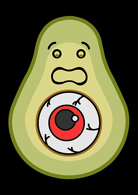 Weirdcore Avocado Eye