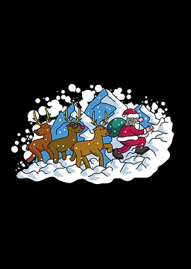 Haiking Santa Shirt For